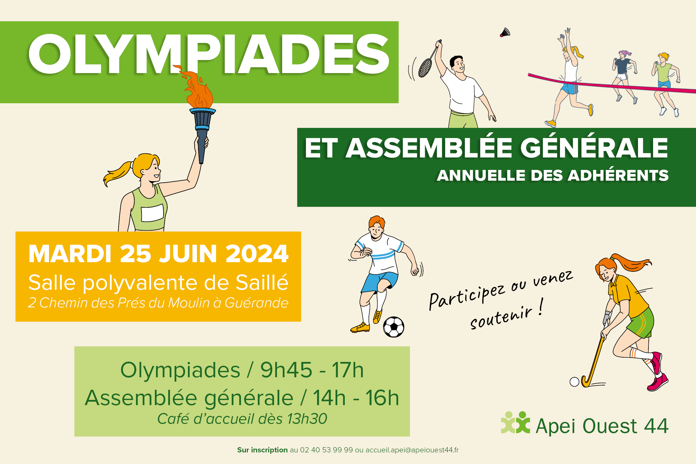 Olympiades - Assemblée générale annuelle des adhérents 2024